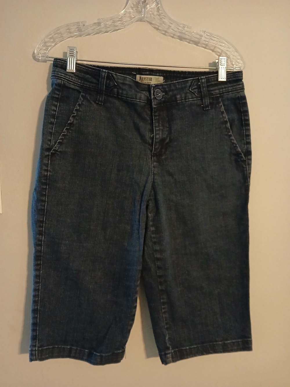 Women's Dark Wash Denim Bermuda Shorts